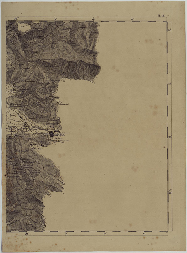 (N:11954) CARTA TOPOGRAFICA DELLE PROVINCIE LOMBARDO-VENETE E DEGLI EX DUCATI ALLA SCALA DI 1:86.400 1865 - FOG. H.14 (CA004688) Carte e stampe antiche: riproduzione a colori su carta (formato A2)