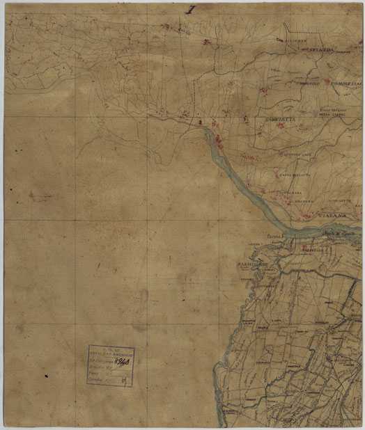 (N:14375) CARTA DELLA PROVINCIA DI MODENA -Tavola I - Viadana (CA005550) Carte e stampe antiche: riproduzione a colori su carta (formato A2)