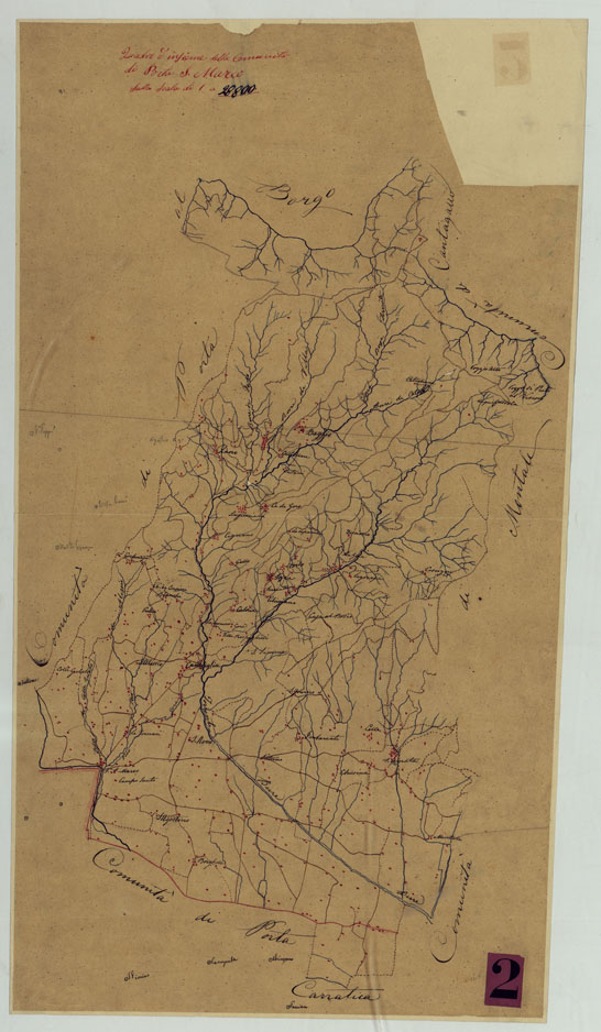 (N:9751) ELEMENTI PER LA FORMAZIONE DI UNA CARTA DELLA TOSCANA ALLA SCALA DI 1:28.800 - PISTOIA NORD EST. (CA005643) Carte e stampe antiche: riproduzione a colori su carta (formato A2)
