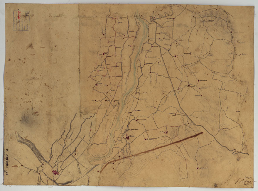 (N:12787) MINUTE ORIGINALI DI CAMPAGNA DELLE LEVATE AL 20.000 DELLA CARTA  DEL REAME DI NAPOLI ANNESSI GRAFICI E SCHIZZI DI NESSUN VALORE - Faicchio (CA006448) Carte e stampe antiche: riproduzione a colori su carta (formato A2)