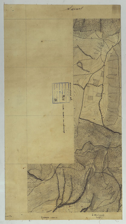 (N:13914) VESUVIO E DINTORNI - SARNO. (CA006568) Carte e stampe antiche: riproduzione a colori su carta (formato A2)