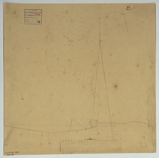 (N:15731) Scavi di Pompei - Foglio 17 (CA006776) Carte e stampe antiche: riproduzione a colori su carta (formato A2)