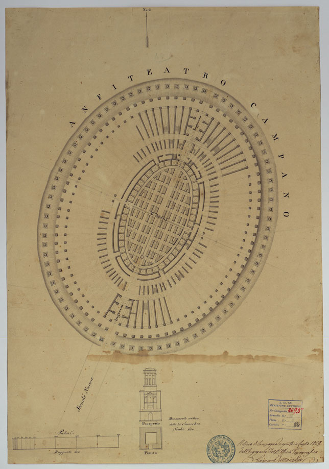 (N:175) Anfiteatro Campano (CA006795) Carte e stampe antiche: riproduzione a colori su carta (formato A2)