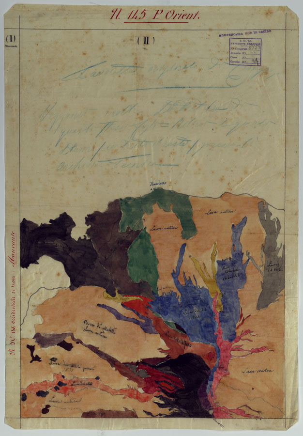 (N:9806) ETNA - Lucido Annesso - F. 145 Orientale - Lucido II (CA007219) Carte e stampe antiche: riproduzione a colori su carta (formato A2)