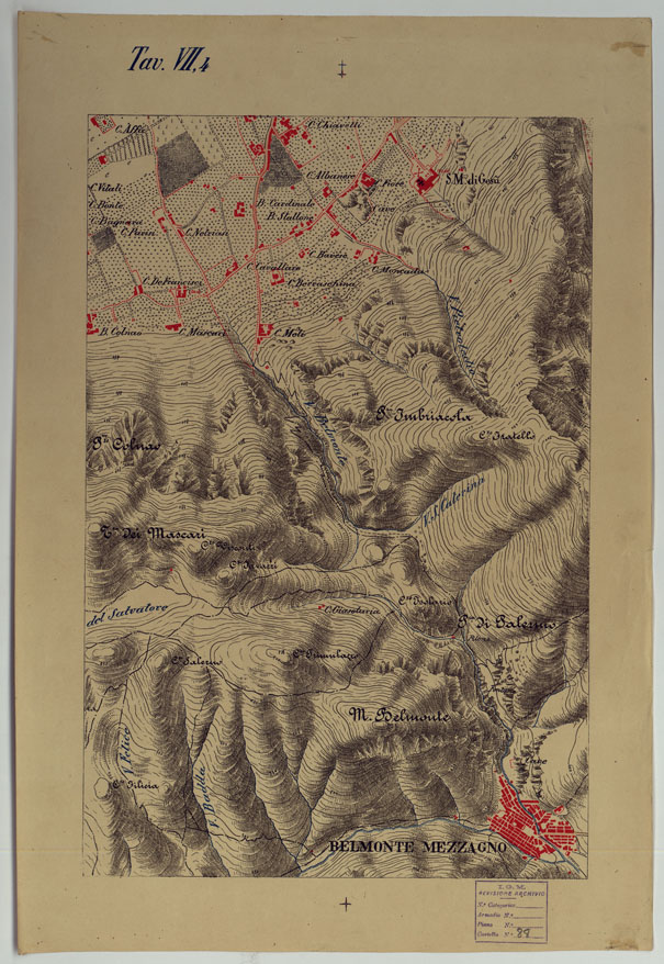 (N:9540) CARTA DEI DINTORNI DI PALERMO ALLA SCALA DI 1 A 10.000 PER LEMANOVRE SULLA CARTA ESEGUITA MEDIANTE INGRANDIMENTO GEOMETRICO DELLA CARTA AL 50.000, RIVEDUTA E COMPLETATA IN OGNI PARTE SUL TERRENO, CON STRUMENTI PER LEVATE SPEDITIVE - TAVOLA VII 4. (CA007338) Carte e stampe antiche: riproduzione a colori su carta (formato A2)