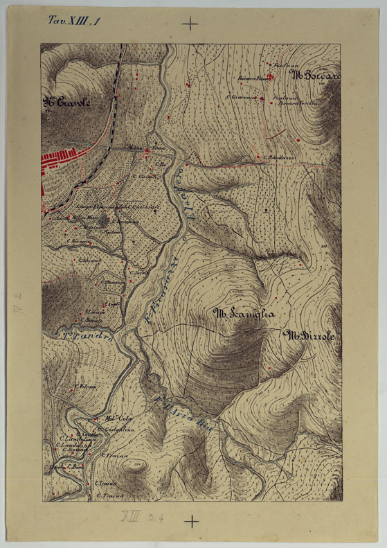 (N:9554) CARTA DEI DINTORNI DI PALERMO ALLA SCALA DI 1 A 10.000 PER LEMANOVRE SULLA CARTA ESEGUITA MEDIANTE INGRANDIMENTO GEOMETRICO DELLA CARTA AL 50.000, RIVEDUTA E COMPLETATA IN OGNI PARTE SUL TERRENO, CON STRUMENTI PER LEVATE SPEDITIVE - TAVOLA XIII 1. (CA007356) Carte e stampe antiche: riproduzione a colori su carta (formato A2)