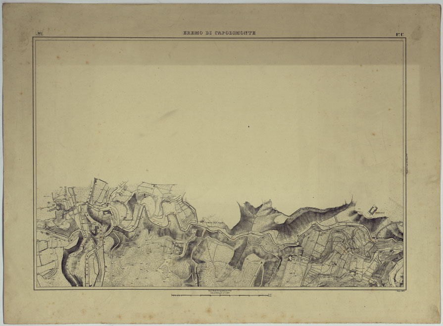 (N:25223) PIANTA TOPOGRAFICA DELLA CITTA' DI NAPOLI ALLA SCALA DI 1:4.000 EDIZIONE CON APPROVAZIONE PER AGGIORNAMENTI CATASTALI - FOGLIO 1 EREMO DI CAPODIMONTE. (CA007627) Carte e stampe antiche: riproduzione a colori su carta (formato A2)