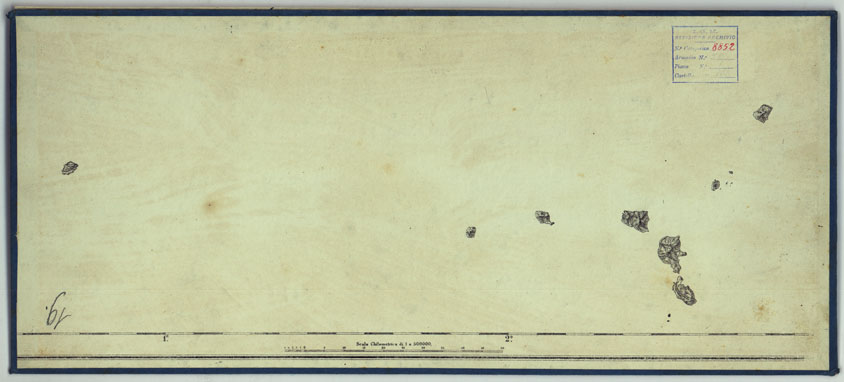 (N:25308) ISOLE EOLIE. (CA007765) Carte e stampe antiche: riproduzione a colori su carta (formato A2)