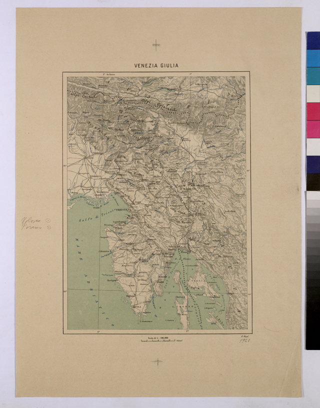 (N:25714) VENEZIA GIULIA. (CA008913) Carte e stampe antiche: riproduzione a colori su carta (formato A2)