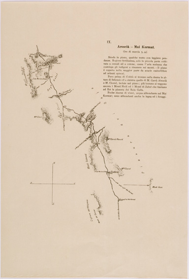 (N:28415) ITINERARIO MAREB ADDIS ABEBA - SEZIONE 09 - AROSCIA' MAI KORMAT (SE002224) Carte e stampe antiche: riproduzione a colori su carta (formato A3)