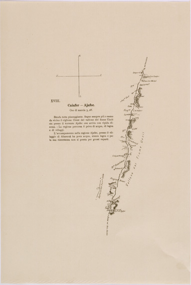 (N:28431) ITINERARIO MAREB ADDIS ABEBA - SEZIONE 18 - CAIAFER AJAFEC (SE002233) Carte e stampe antiche: riproduzione a colori su carta (formato A3)