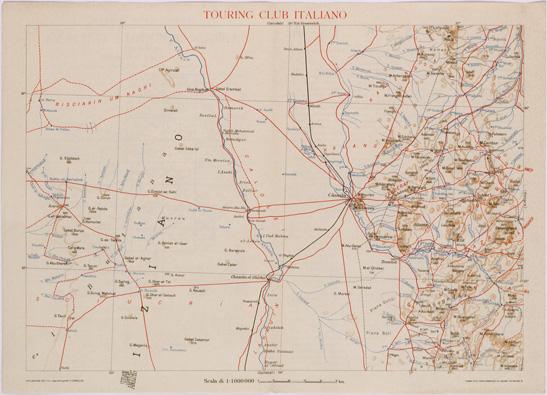 (N:28526) CARTA DELL'AFRICA ORIENTALE ITALIANA FOGLIO 3 CASSALA (SE002360) Carte e stampe antiche: riproduzione a colori su carta (formato A3)