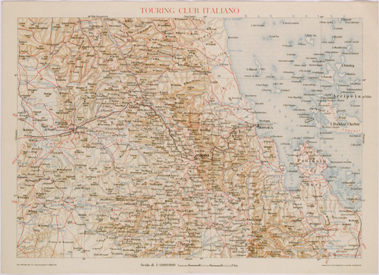 (N:28529) CARTA DELL'AFRICA ORIENTALE ITALIANA FOGLIO 4 ASMARA (SE002362) Carte e stampe antiche: riproduzione a colori su carta (formato A3)
