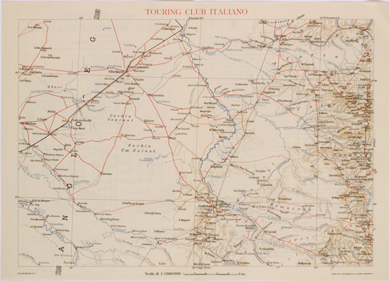 (N:28547) CARTA DELL'AFRICA ORIENTALE ITALIANA FOGLIO 6 GALLABAT (SE002366) Carte e stampe antiche: riproduzione a colori su carta (formato A3)