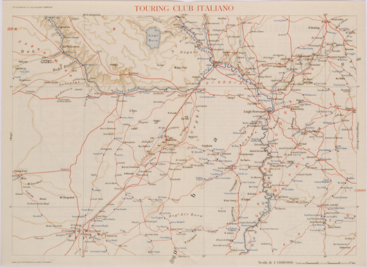 (N:28603) CARTA DELL'AFRICA ORIENTALE ITALIANA FOGLIO 32 DOLO (SE002402) Carte e stampe antiche: riproduzione a colori su carta (formato A3)