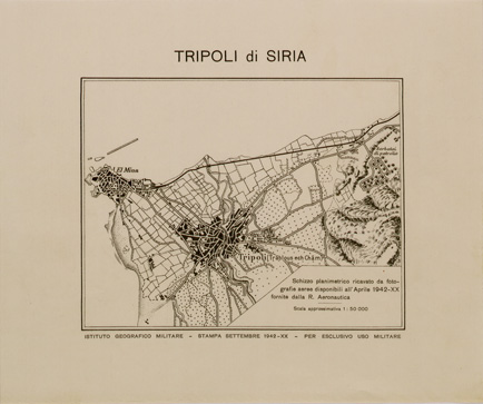 (N:29573) TRIPOLI DI SIRIA (SE003389) Carte e stampe antiche: riproduzione a colori su carta (formato A3)