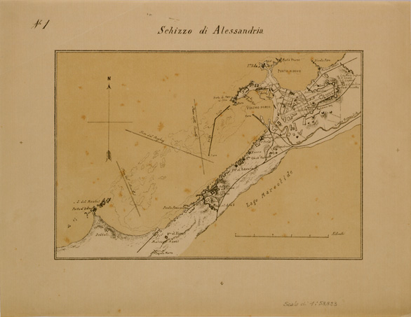 (N:29637) SCHIZZO DI ALESSANDRIA (SE003473) Carte e stampe antiche: riproduzione a colori su carta (formato A3)
