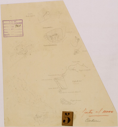 (N:29903) FORTIFICAZIONI DI SAATI E DOGALI (SE003768) Carte e stampe antiche: riproduzione a colori su carta (formato A3)