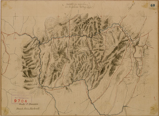 (N:29909) REGIONE DEL BASSO ANSEBA (SE003774) Carte e stampe antiche: riproduzione a colori su carta (formato A3)