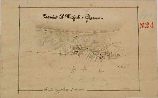 (N:30310) ZAVIET EL MAJUB-GHERAN. (SE004328) Carte e stampe antiche: riproduzione a colori su carta (formato A3)