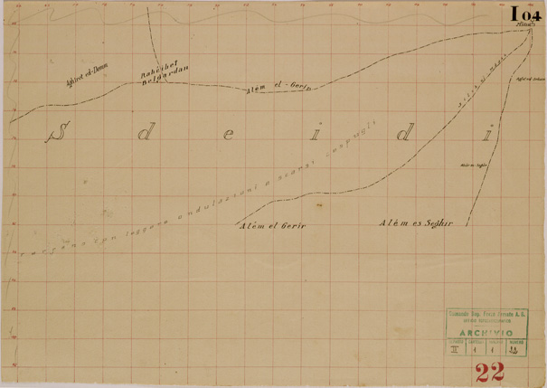 (N:30541) ZONA DI BENGASI - MSUS - CARTA I4. (SE004570) Carte e stampe antiche: riproduzione a colori su carta (formato A3)