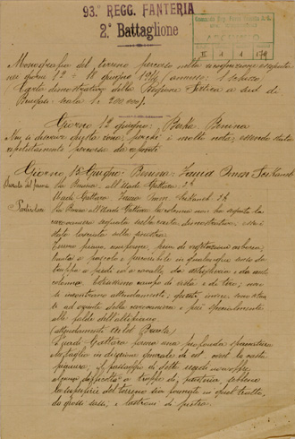 (N:30795) ITINERARIO BERGA - BENINA AMM SCIKANAB - FOGLIO 2 - LATO 1 (SE004767) Carte e stampe antiche: riproduzione a colori su carta (formato A3)