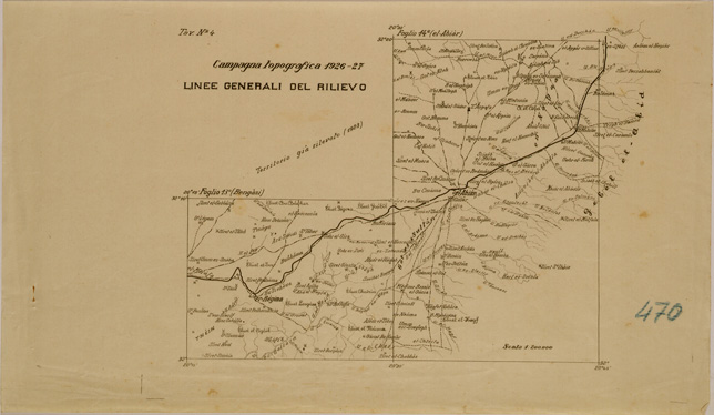 (N:31090) CAMPAGNA TOPOGRAFICA. (SE005062) Carte e stampe antiche: riproduzione a colori su carta (formato A3)
