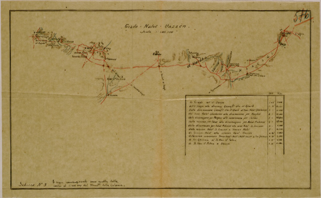 (N:31245) ITINERARI GIADO - NALUT - UAZZEN - CABAO - SINAUEN - GADAMES SCHIZZO N 3 GIADO - NALUT - UAZZEN (SE005166) Carte e stampe antiche: riproduzione a colori su carta (formato A3)