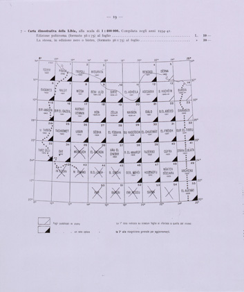 (N:31355) LIBIA - QUADRO D'UNIONE. (SE005411) Carte e stampe antiche: riproduzione a colori su carta (formato A3)