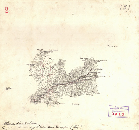 (N:35295) CONFINI ALBANESI NORD - ORIENTALI - TAVOLA 02 (SE006260) Carte e stampe antiche: riproduzione a colori su carta (formato A3)