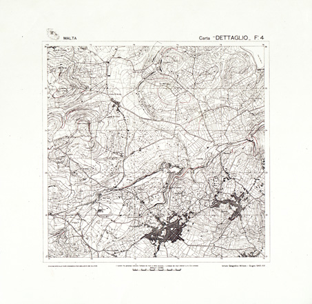 (N:32487) ISOLA DI MALTA - SEZIONE 4 (SE007185) Carte e stampe antiche: riproduzione a colori su carta (formato A3)