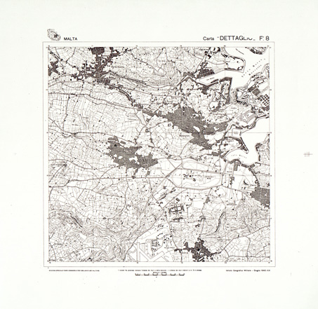 (N:32491) ISOLA DI MALTA - SEZIONE 8 (SE007189) Carte e stampe antiche: riproduzione a colori su carta (formato A3)