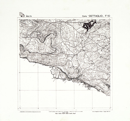(N:32493) ISOLA DI MALTA - SEZIONE 10 (SE007191) Carte e stampe antiche: riproduzione a colori su carta (formato A3)