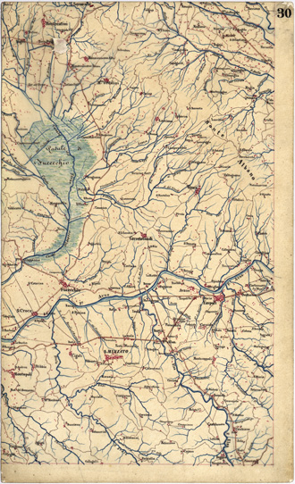 (N:5353) CARTA GEOMETRICA DELLA TOSCANA NELLA PROPORZIONE DI 1:100.000. COPIATA DALL'ORIGINALE COMPILATO DALL'ASTRONOMO P.DRE GIOVANNI INGHIRAMI - Foglio 30 - Empoli (B0000023) Carte e stampe antiche: riproduzione a colori su carta (formato A3)