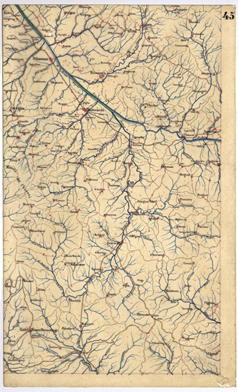 (N:5364) CARTA GEOMETRICA DELLA TOSCANA NELLA PROPORZIONE DI 1:100.000. COPIATA DALL'ORIGINALE COMPILATO DALL'ASTRONOMO P.DRE GIOVANNI INGHIRAMI - Foglio 45 - Terranuova (B0000035) Carte e stampe antiche: riproduzione a colori su carta (formato A3)