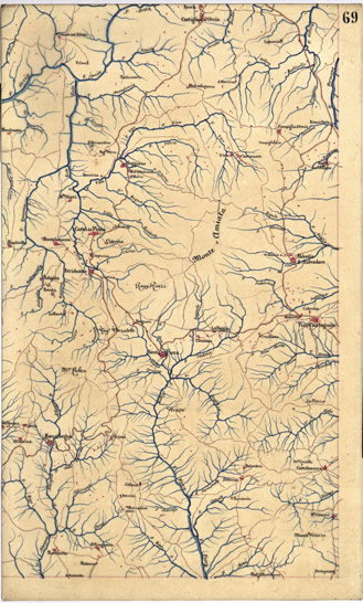 (N:5384) CARTA GEOMETRICA DELLA TOSCANA NELLA PROPORZIONE DI 1:100.000. COPIATA DALL'ORIGINALE COMPILATO DALL'ASTRONOMO P.DRE GIOVANNI INGHIRAMI - Foglio 69 - Arcidosso (B0000053) Carte e stampe antiche: riproduzione a colori su carta (formato A3)
