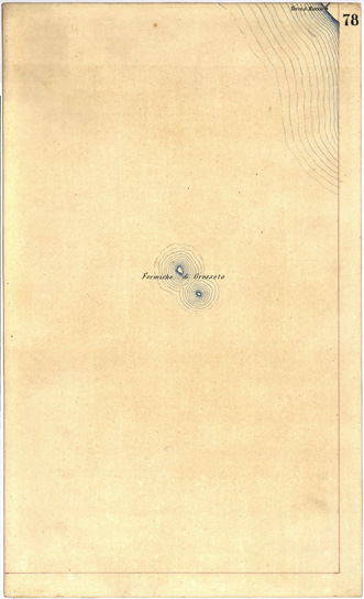 (N:5387) CARTA GEOMETRICA DELLA TOSCANA NELLA PROPORZIONE DI 1:100.000. COPIATA DALL'ORIGINALE COMPILATO DALL'ASTRONOMO P.DRE GIOVANNI INGHIRAMI - Foglio 78 - Formiche di Grosseto (B0000056) Carte e stampe antiche: riproduzione a colori su carta (formato A3)
