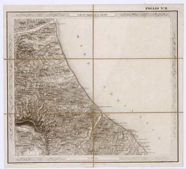 (N:3545) CARTA DELLE PROVINCE NAPOLITANE IN... - Foglio 2 (B0001309) Carte e stampe antiche: riproduzione a colori su carta (formato A3)