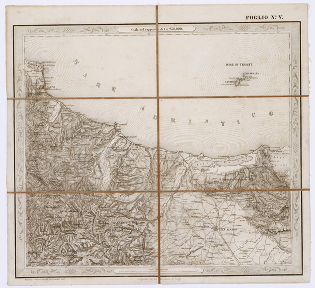 (N:3549) CARTA DELLE PROVINCE NAPOLITANE IN... - Foglio 5 (B0001312) Carte e stampe antiche: riproduzione a colori su carta (formato A3)