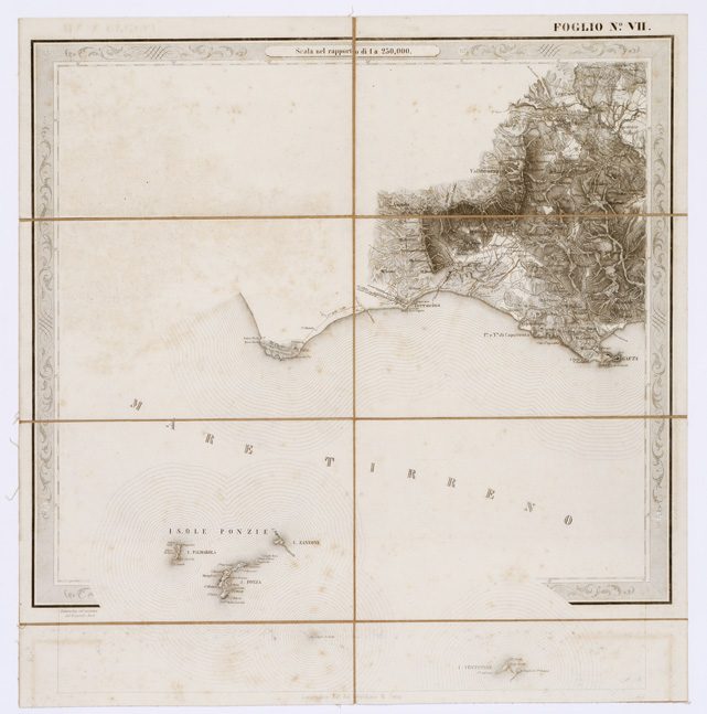 (N:3551) CARTA DELLE PROVINCE NAPOLITANE IN... - Foglio 7 (B0001314) Carte e stampe antiche: riproduzione a colori su carta (formato A3)