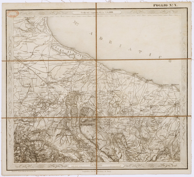 (N:3553) CARTA DELLE PROVINCE NAPOLITANE IN... - Foglio 10 (B0001317) Carte e stampe antiche: riproduzione a colori su carta (formato A3)