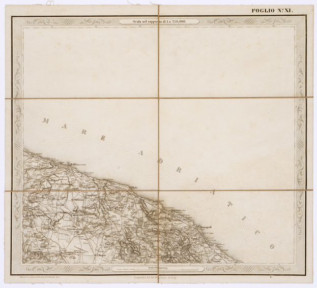 (N:3554) CARTA DELLE PROVINCE NAPOLITANE IN... - Foglio 11 (B0001318) Carte e stampe antiche: riproduzione a colori su carta (formato A3)