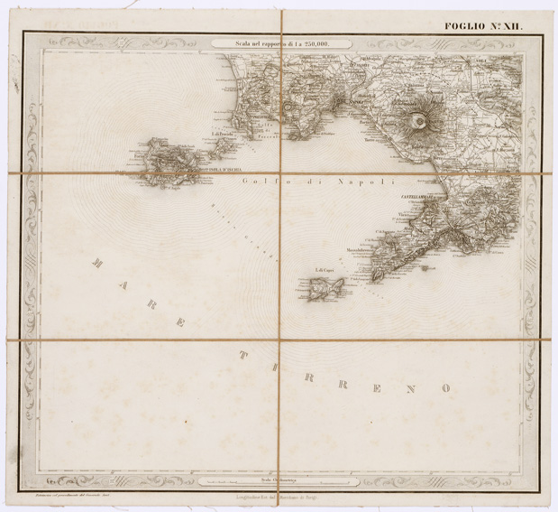 (N:3555) CARTA DELLE PROVINCE NAPOLITANE IN... - Foglio 12 (B0001319) Carte e stampe antiche: riproduzione a colori su carta (formato A3)
