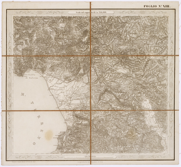 (N:3556) CARTA DELLE PROVINCE NAPOLITANE IN... - Foglio 13 (B0001320) Carte e stampe antiche: riproduzione a colori su carta (formato A3)
