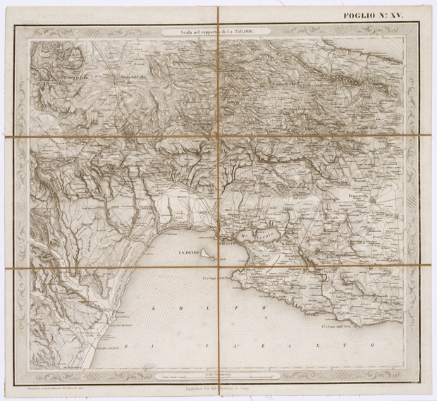 (N:3559) CARTA DELLE PROVINCE NAPOLITANE IN... - Foglio 15 (B0001322) Carte e stampe antiche: riproduzione a colori su carta (formato A3)
