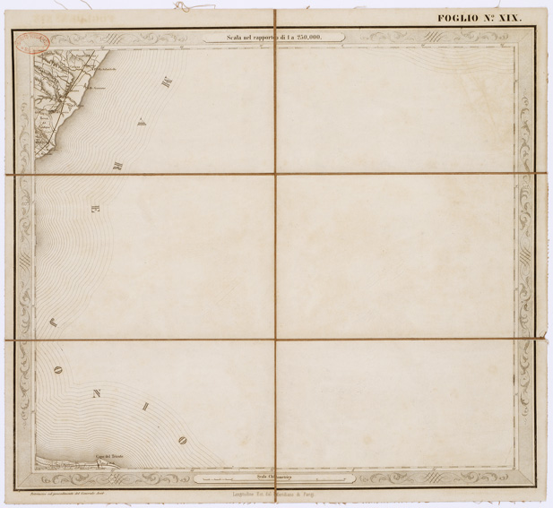 (N:3558) CARTA DELLE PROVINCE NAPOLITANE IN... - Foglio 19 (B0001326) Carte e stampe antiche: riproduzione a colori su carta (formato A3)