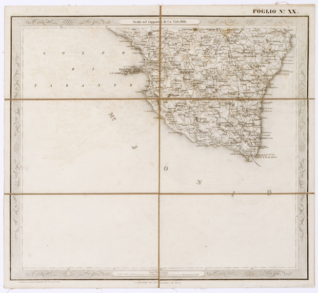 (N:3563) CARTA DELLE PROVINCE NAPOLITANE IN... - Foglio 20 (B0001327) Carte e stampe antiche: riproduzione a colori su carta (formato A3)