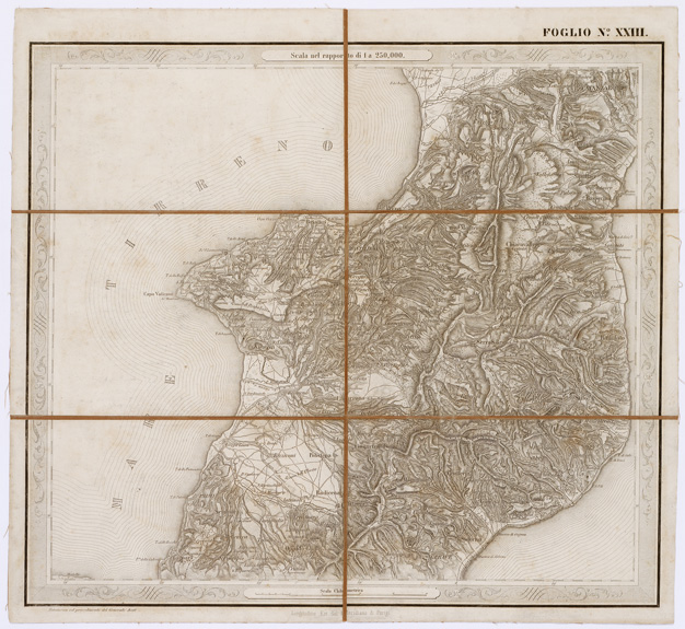 (N:3566) CARTA DELLE PROVINCE NAPOLITANE IN... - Foglio 23 (B0001330) Carte e stampe antiche: riproduzione a colori su carta (formato A3)