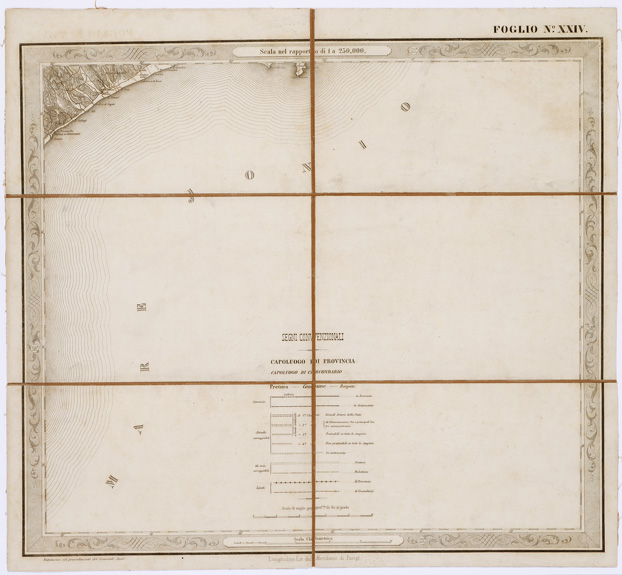(N:3567) CARTA DELLE PROVINCE NAPOLITANE IN... - Foglio 24 (B0001331) Carte e stampe antiche: riproduzione a colori su carta (formato A3)