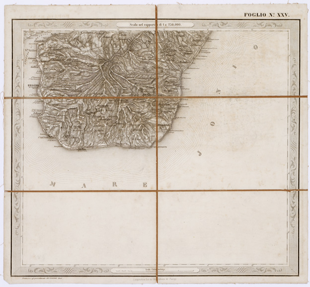 (N:3568) CARTA DELLE PROVINCE NAPOLITANE IN... - Foglio 25 (B0001332) Carte e stampe antiche: riproduzione a colori su carta (formato A3)